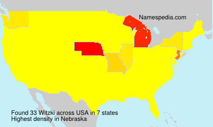 Surname Witzki in USA Surname Witzki in USA