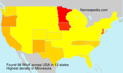 Surname Wiuff in USA Surname Wiuff in USA