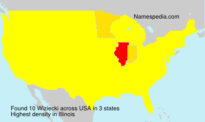 Surname Wiziecki in USA