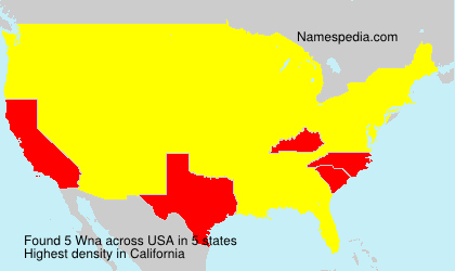 Surname Wna in USA Surname Wna in USA