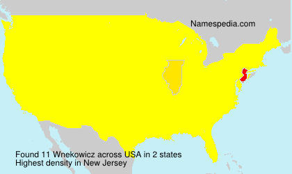 Surname Wnekowicz in USA Surname Wnekowicz in USA