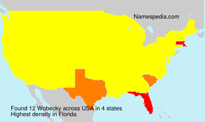 Surname Wobecky in USA Surname Wobecky in USA