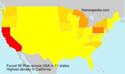 Surname Woe in USA Surname Woe in USA