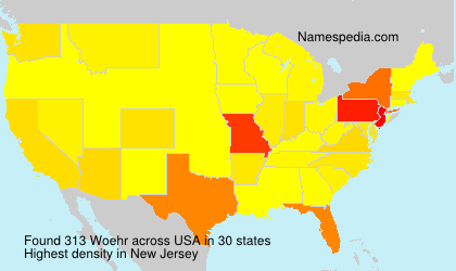 Surname Woehr in USA Surname Woehr in USA