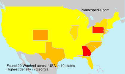 Surname Woehrel in USA Surname Woehrel in USA