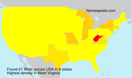 Surname Wofe in USA Surname Wofe in USA
