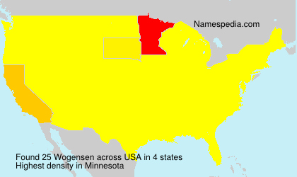 Surname Wogensen in USA Surname Wogensen in USA