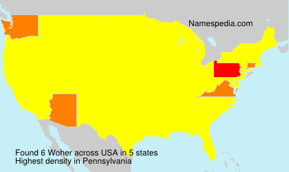 Surname Woher in USA Surname Woher in USA