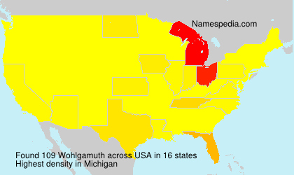 Surname Wohlgamuth in USA Surname Wohlgamuth in USA