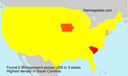 Surname Wohlgenannt in USA Surname Wohlgenannt in USA