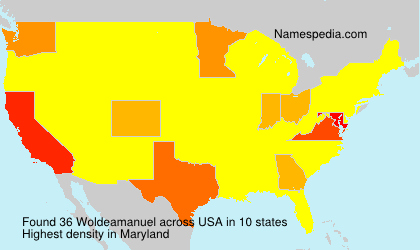 Surname Woldeamanuel in USA Surname Woldeamanuel in USA