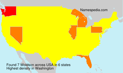 Surname Woldson in USA