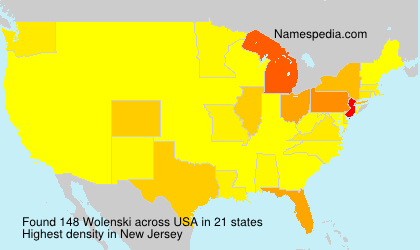 Surname Wolenski in USA