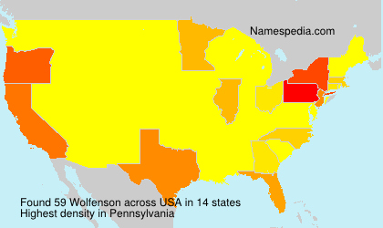 Surname Wolfenson in USA Surname Wolfenson in USA
