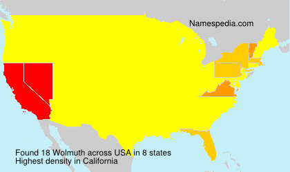 Surname Wolmuth in USA Surname Wolmuth in USA