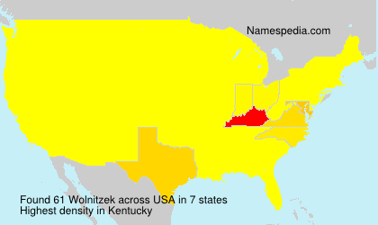 Surname Wolnitzek in USA Surname Wolnitzek in USA