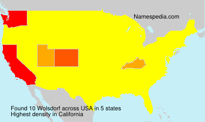 Surname Wolsdorf in USA Surname Wolsdorf in USA