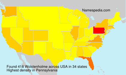 Surname Wolstenholme in USA Surname Wolstenholme in USA