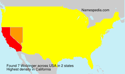 Surname Wolzinger in USA Surname Wolzinger in USA