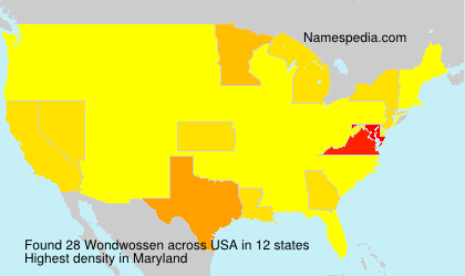 Surname Wondwossen in USA Surname Wondwossen in USA
