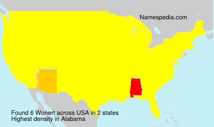 Surname Wonert in USA Surname Wonert in USA