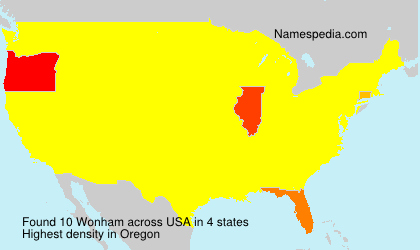 Surname Wonham in USA Surname Wonham in USA