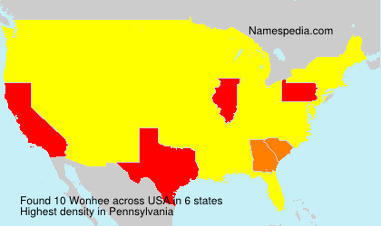 Surname Wonhee in USA Surname Wonhee in USA