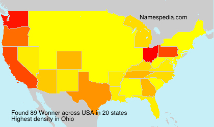 Surname Wonner in USA Surname Wonner in USA