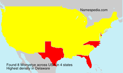 Surname Wonyetye in USA Surname Wonyetye in USA