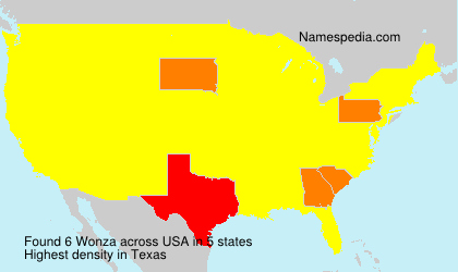 Surname Wonza in USA Surname Wonza in USA