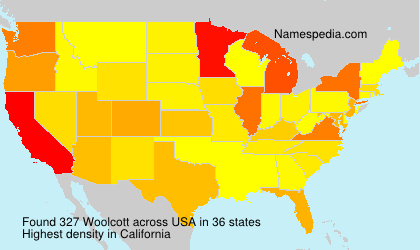 Surname Woolcott in USA Surname Woolcott in USA