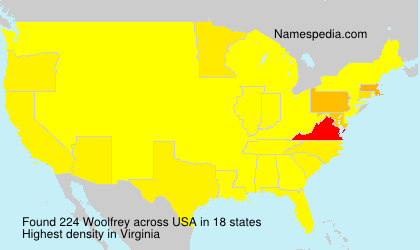 Surname Woolfrey in USA Surname Woolfrey in USA