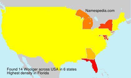 Surname Woolger in USA Surname Woolger in USA