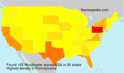 Surname Woolheater in USA Surname Woolheater in USA