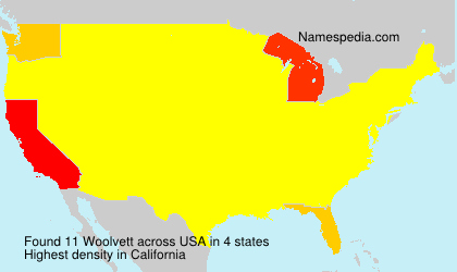 Surname Woolvett in USA Surname Woolvett in USA
