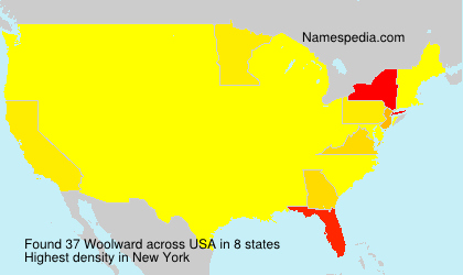 Surname Woolward in USA Surname Woolward in USA