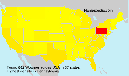 Surname Woomer in USA Surname Woomer in USA