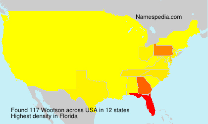 Surname Wootson in USA Surname Wootson in USA