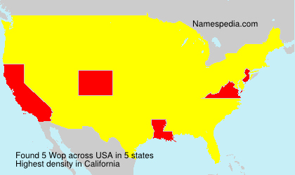Surname Wop in USA Surname Wop in USA