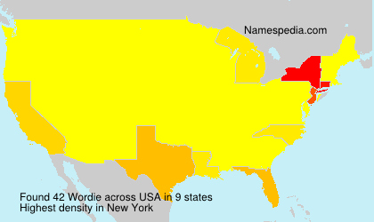 Surname Wordie in USA Surname Wordie in USA