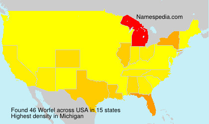 Surname Worfel in USA Surname Worfel in USA