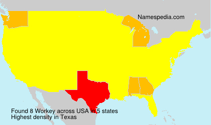 Surname Workey in USA Surname Workey in USA