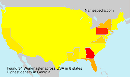 Surname Workmaster in USA Surname Workmaster in USA