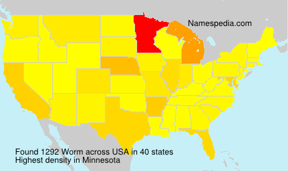 Surname Worm in USA Surname Worm in USA