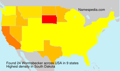Surname Wormsbecker in USA Surname Wormsbecker in USA