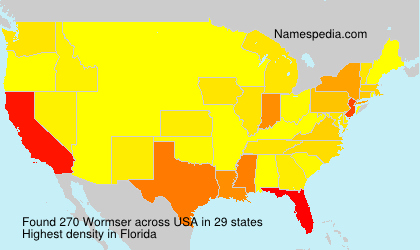 Surname Wormser in USA Surname Wormser in USA
