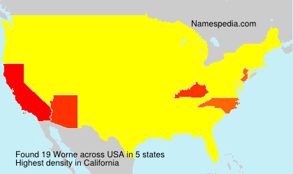 Surname Worne in USA Surname Worne in USA