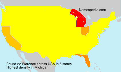 Surname Woronec in USA Surname Woronec in USA