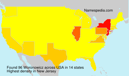 Surname Woronowicz in USA Surname Woronowicz in USA