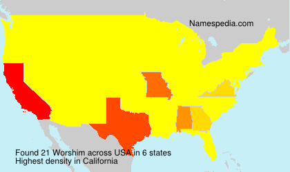 Surname Worshim in USA Surname Worshim in USA